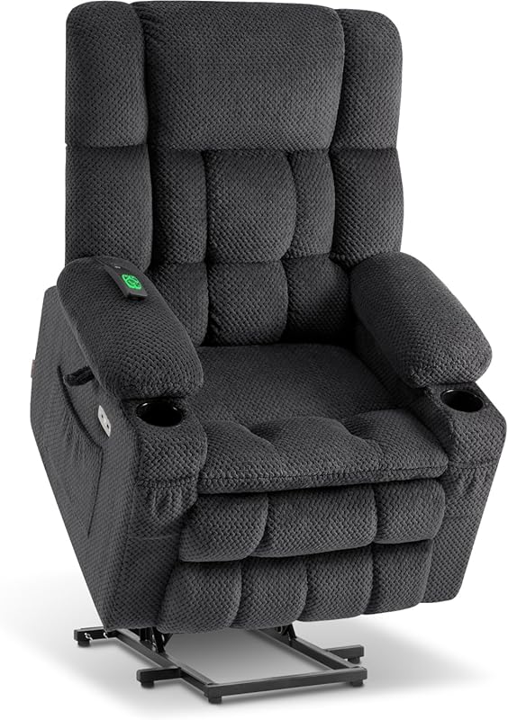 MCombo 7896 Dual Motor Power Lift Recliner Chair for Elderly: Lay Flat