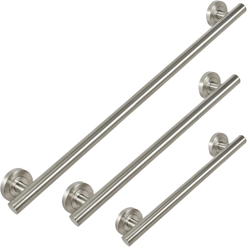 Lava Odoro ADA-Compliant 3-Pack Stainless Steel Shower Grab Bars - 18