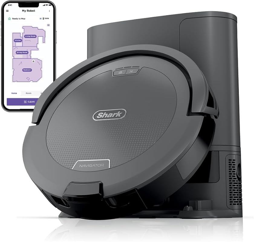 Shark Navigator Robot Vacuum and Self-Empty Base with 60-Day Capacity,