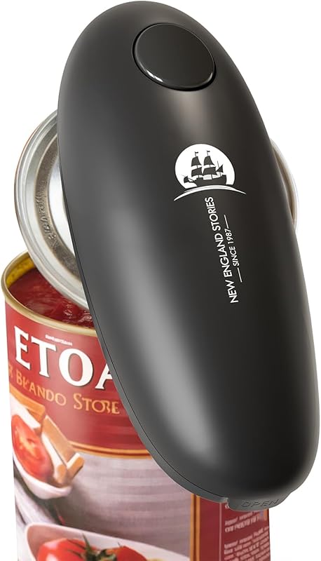 Automatic Electric Can Opener with Hands-Free Operation, Smooth Edge C