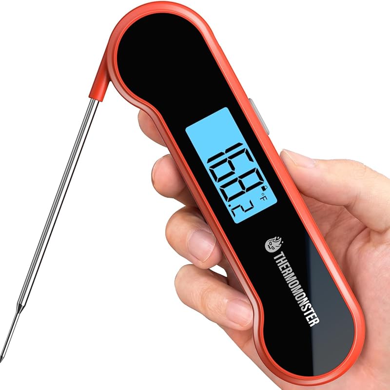 0.5 Sec Instant Read Meat Thermometer ±0.5℉ for Cooking, Grilling, BBQ