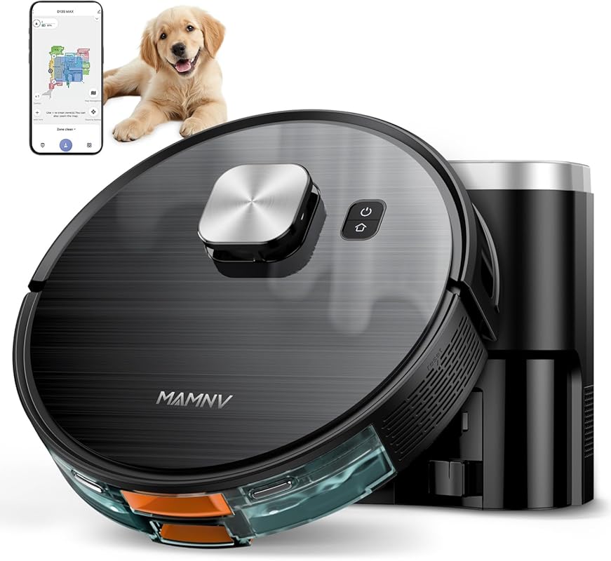 MAMNV Robot Vacuum and Mop with 11500 Pa Suction, 3-in-1 Design, Smart