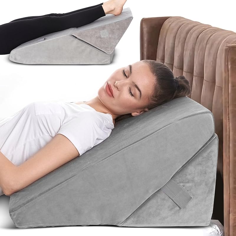 AllSett Health 7-in-1 Adjustable Bed Wedge Pillow for sleep apnea, aci