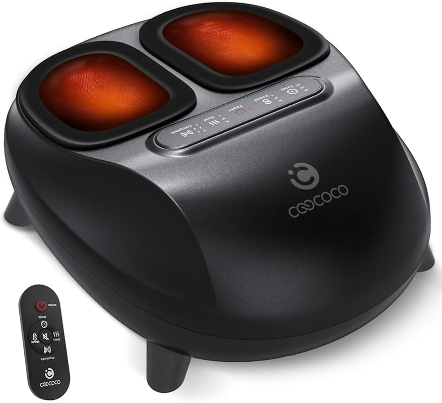 CooCoCo 2026 Upgraded Foot Massager: Heated, FSA HSA Eligible, Advance