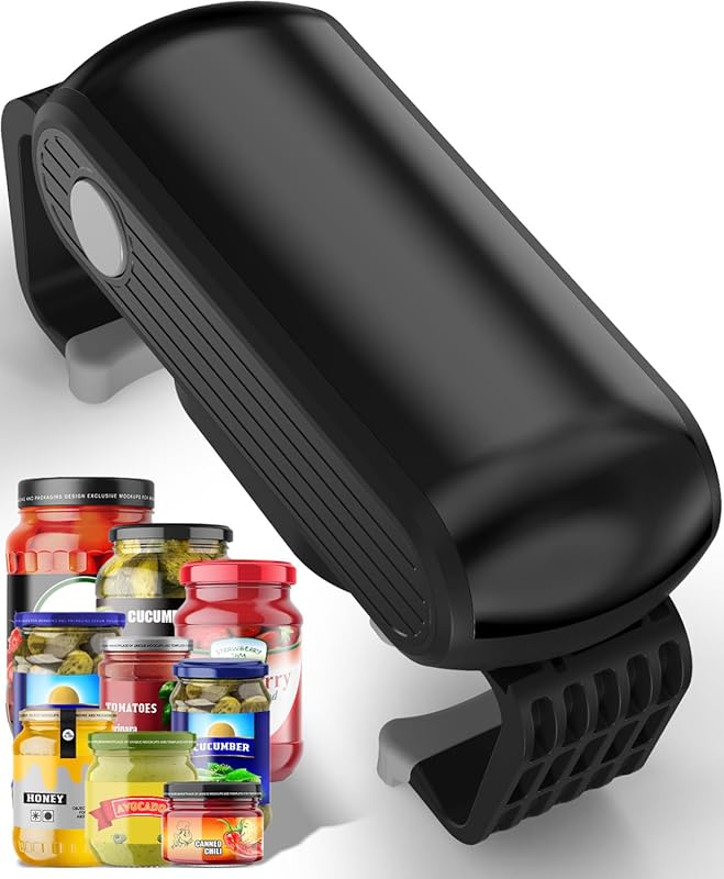 One-Touch High Torque Electric Jar Opener: Hands-Free Battery Operated