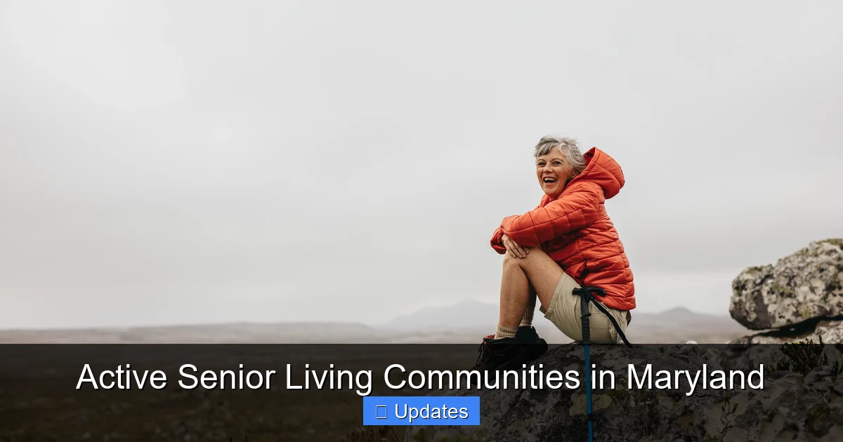 Active Senior Living Communities in Maryland