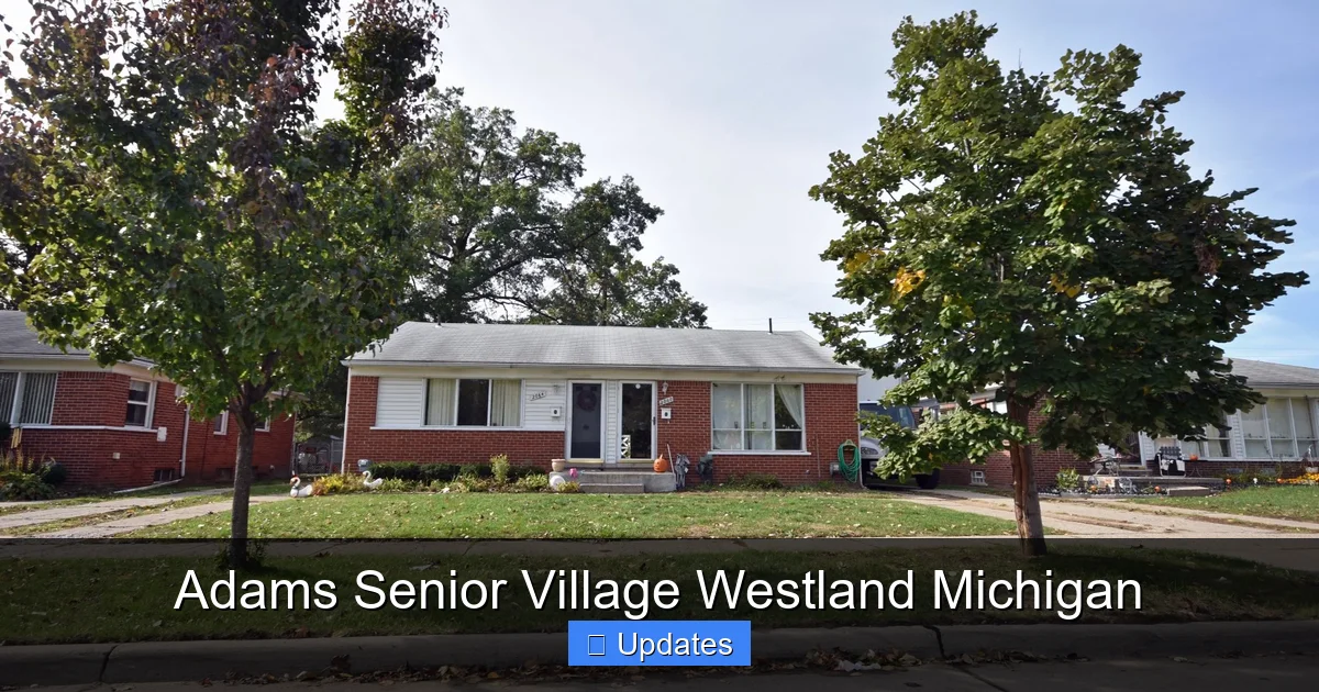 Adams Senior Village Westland Michigan