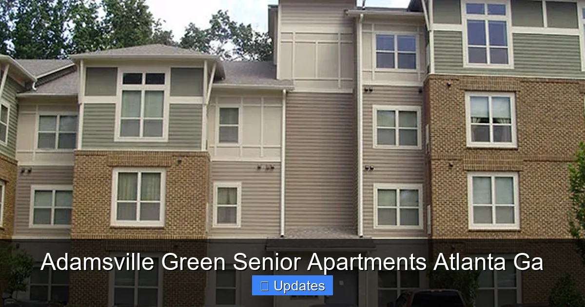 Adamsville Green Senior Apartments Atlanta Ga