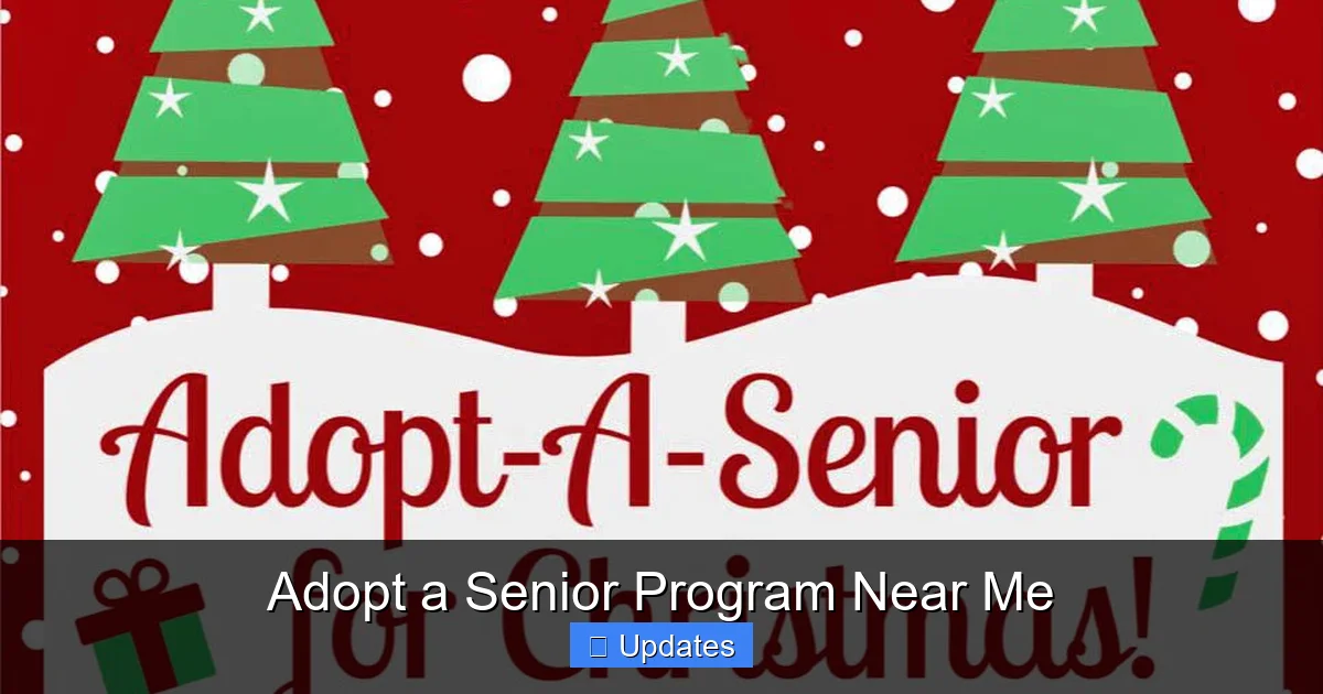 Adopt a Senior Program Near Me