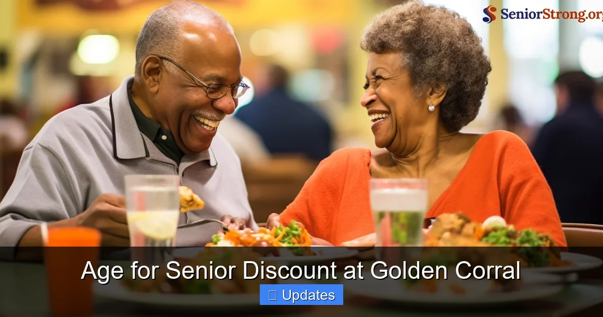 Age for Senior Discount at Golden Corral
