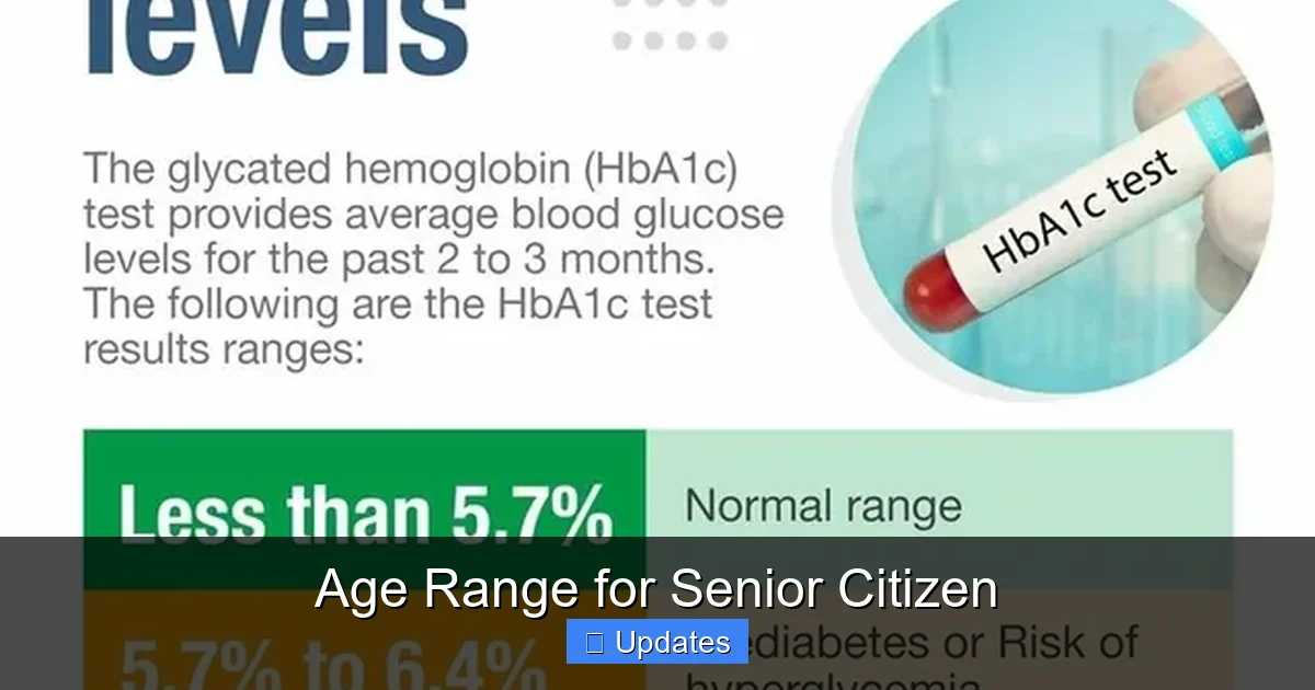 Age Range for Senior Citizen