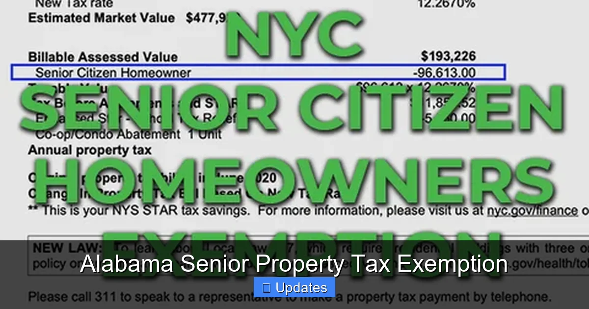 Alabama Senior Property Tax Exemption