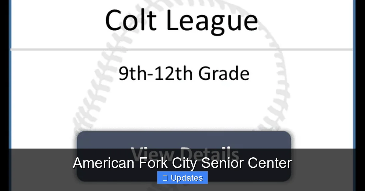 American Fork City Senior Center