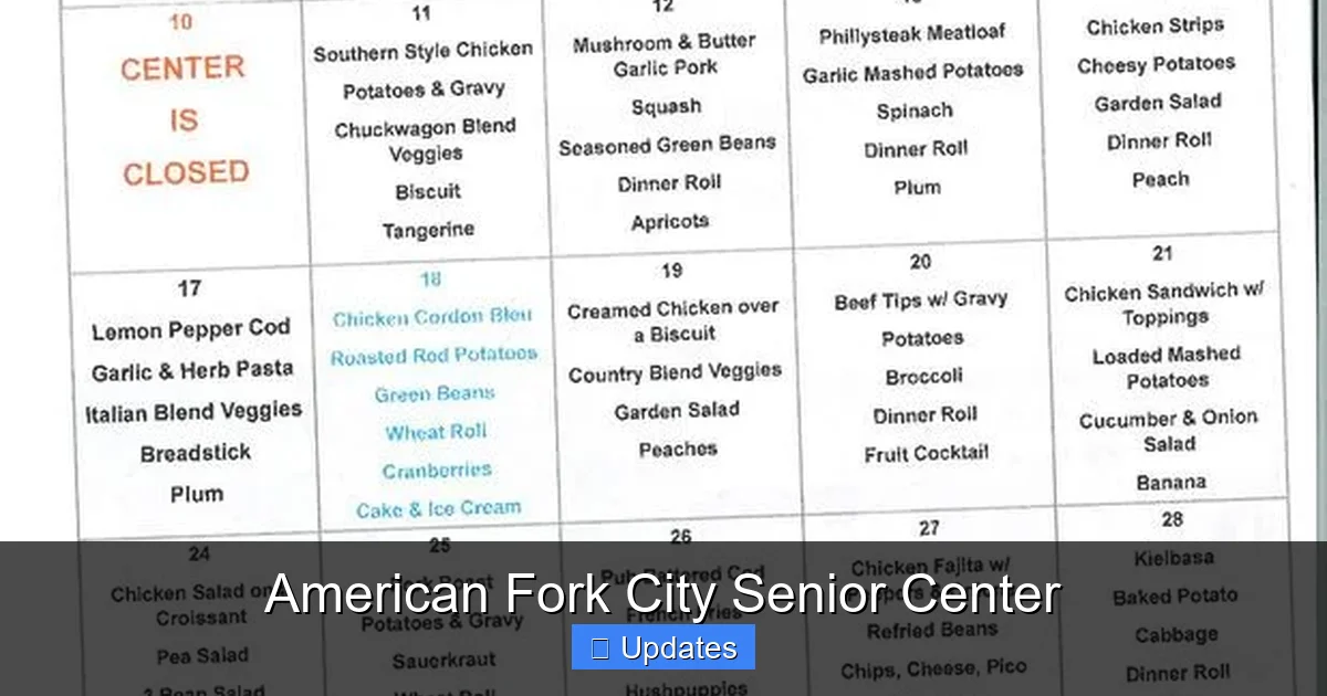 American Fork City Senior Center