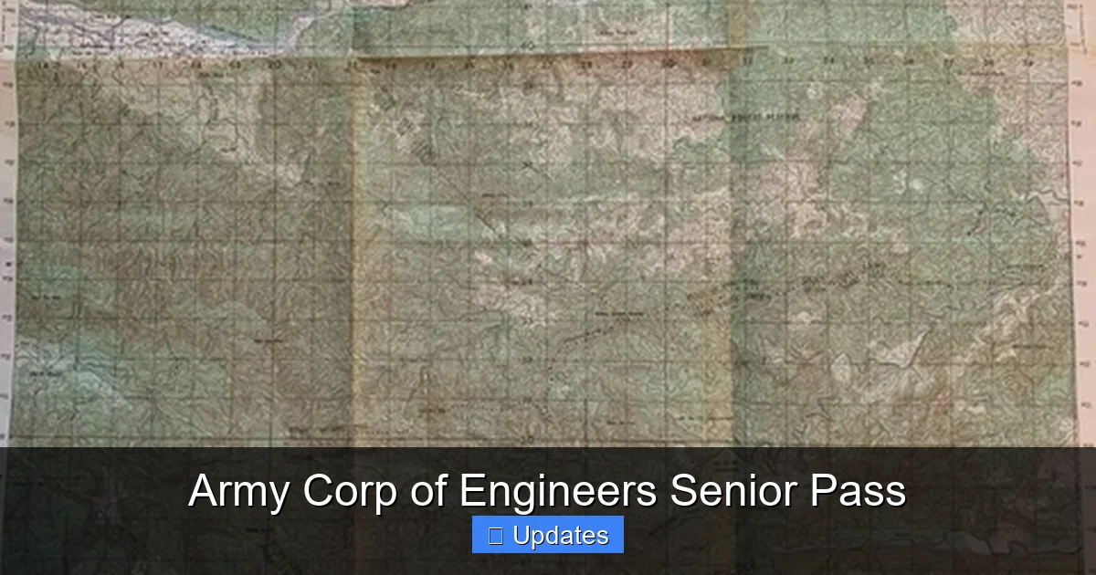 Army Corp of Engineers Senior Pass