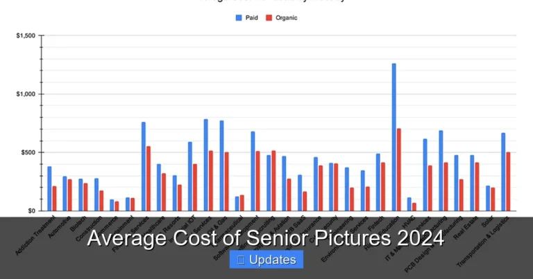Average Cost of Senior Pictures 2024