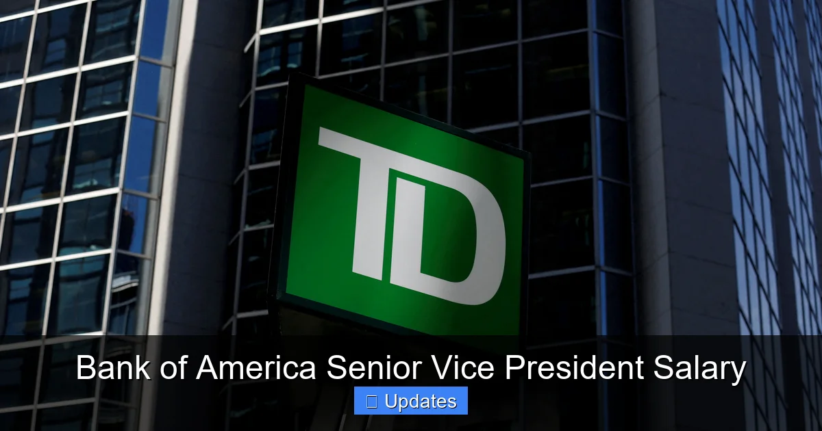 Bank of America Senior Vice President Salary