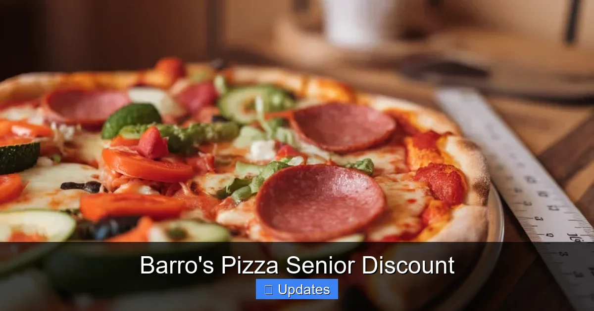 Barro's Pizza Senior Discount