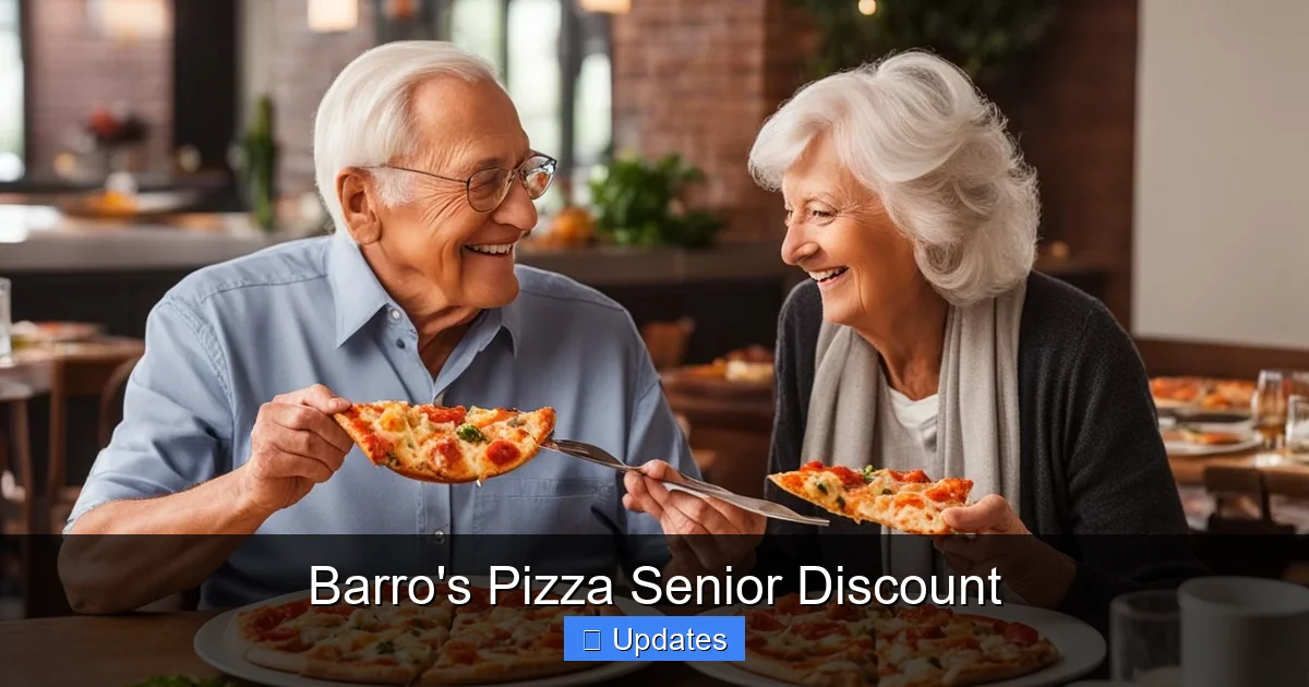 Barro's Pizza Senior Discount
