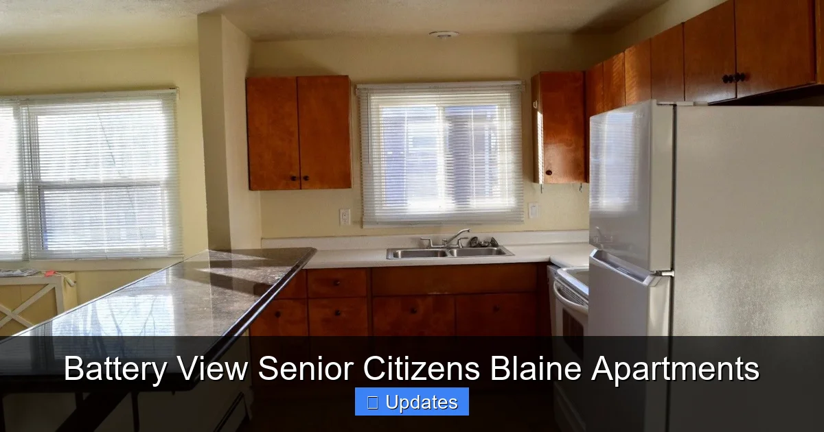 Battery View Senior Citizens Blaine Apartments