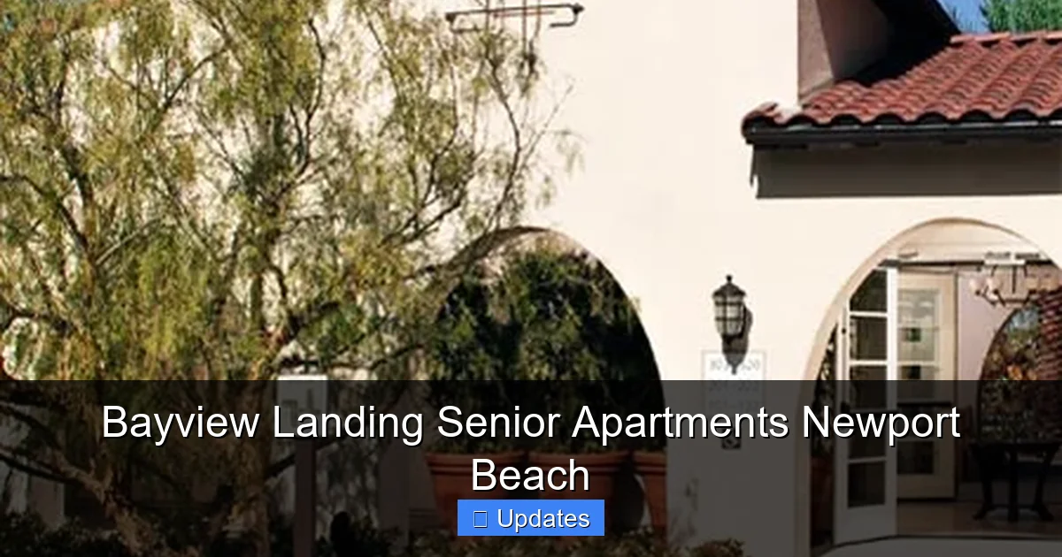 Bayview Landing Senior Apartments Newport Beach