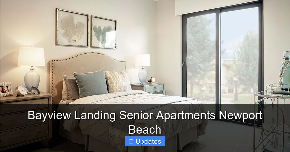 Bayview Landing Senior Apartments Newport Beach