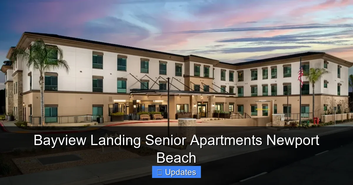 Bayview Landing Senior Apartments Newport Beach