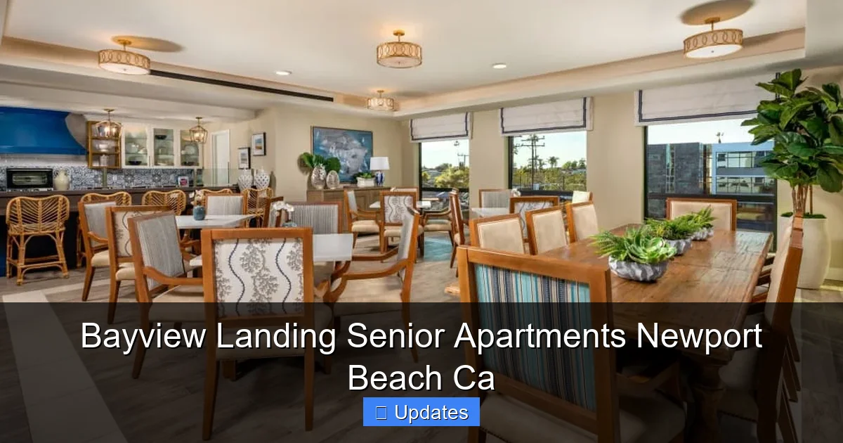 Bayview Landing Senior Apartments Newport Beach Ca