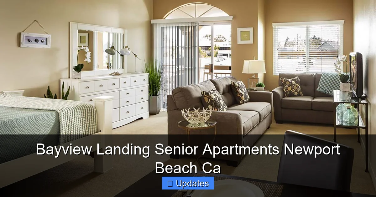 Bayview Landing Senior Apartments Newport Beach Ca