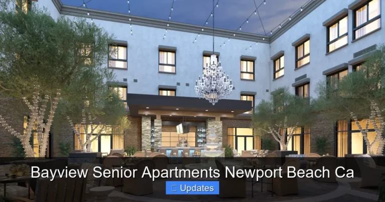 Bayview Senior Apartments Newport Beach Ca