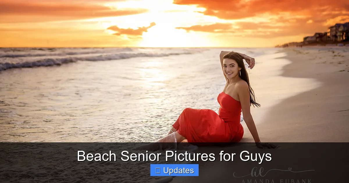 Beach Senior Pictures for Guys