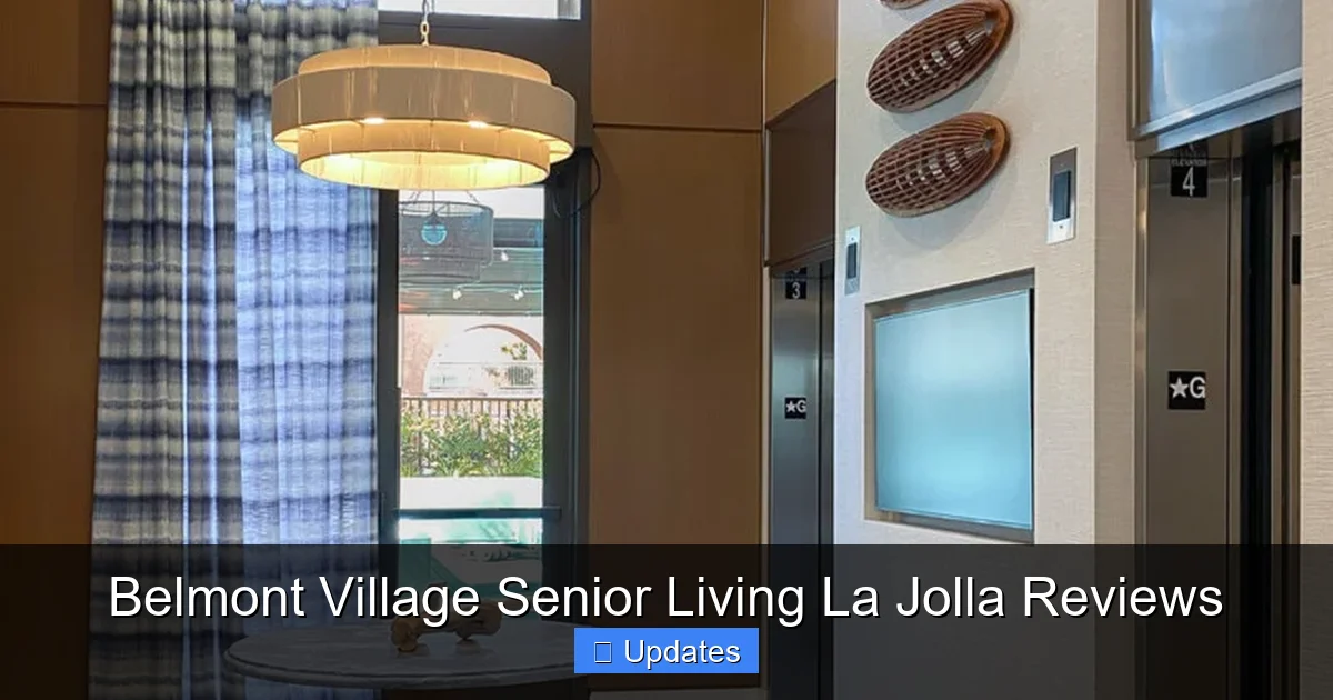 Belmont Village Senior Living La Jolla Reviews