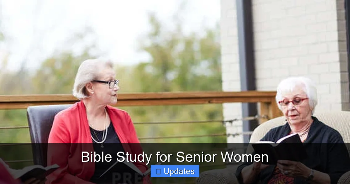 Bible Study for Senior Women