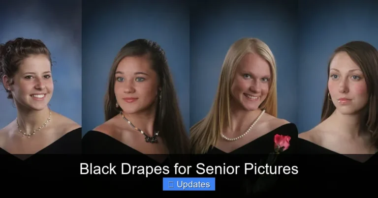 Black Drapes for Senior Pictures
