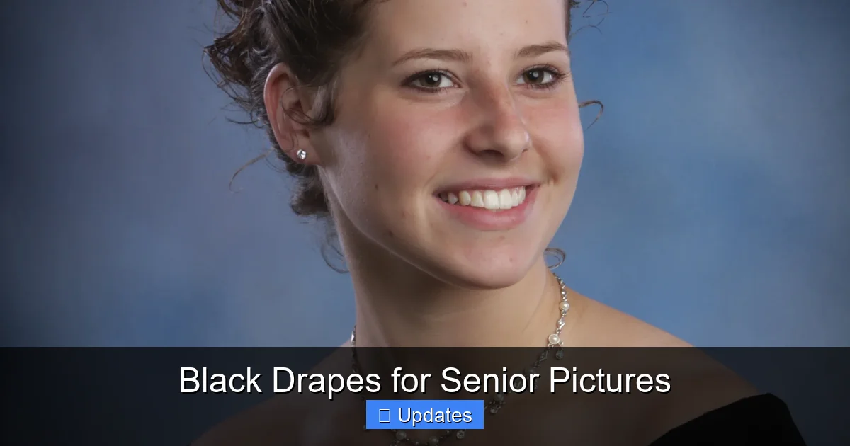 Black Drapes for Senior Pictures