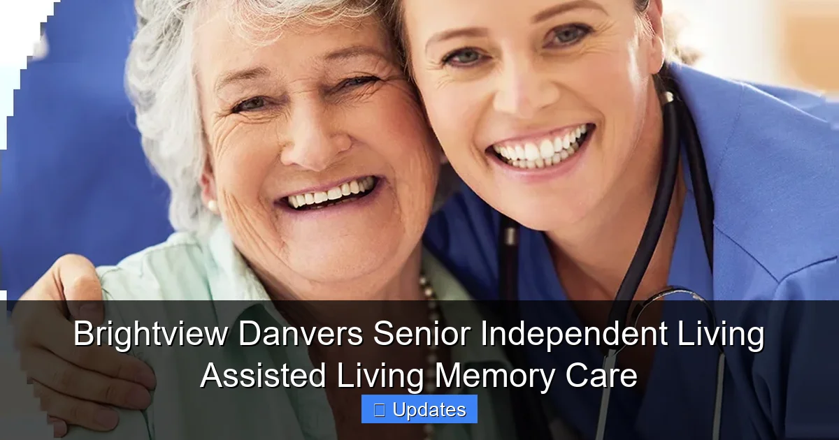 Brightview Danvers Senior Independent Living Assisted Living Memory Care