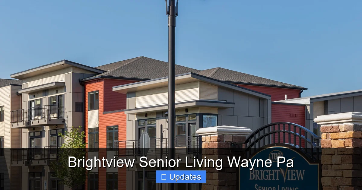 Brightview Senior Living Wayne Pa