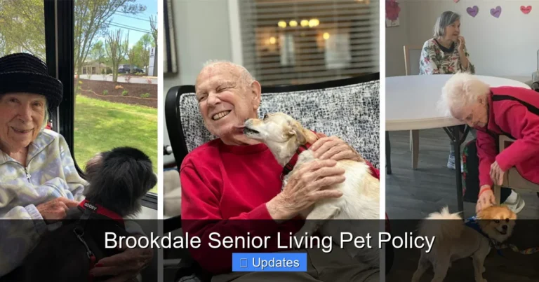 Brookdale Senior Living Pet Policy