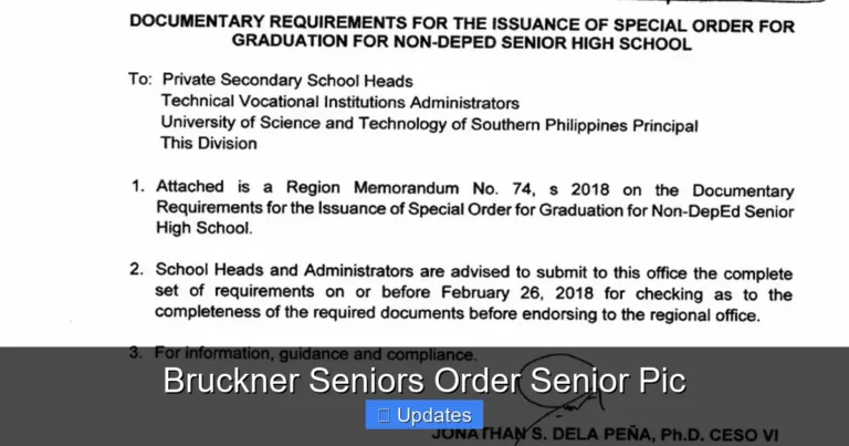 Bruckner Seniors Order Senior Pic