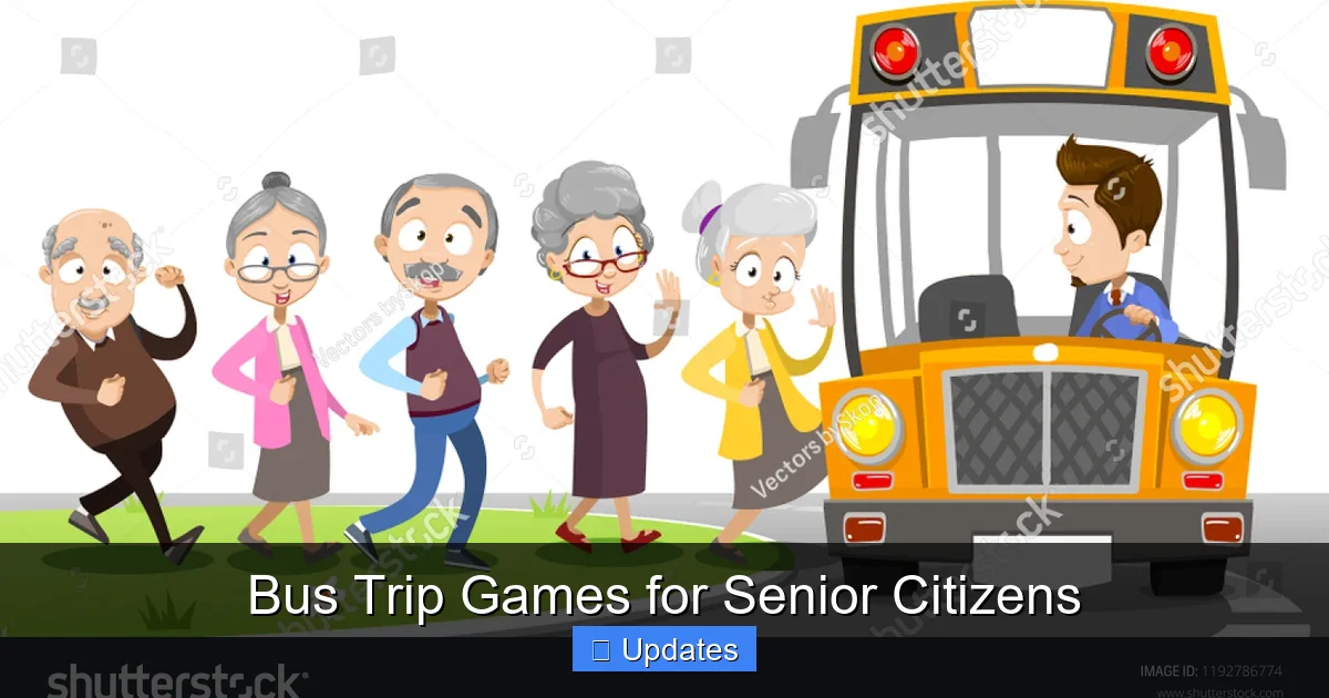 Bus Trip Games for Senior Citizens