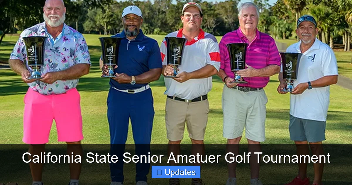 California State Senior Amatuer Golf Tournament