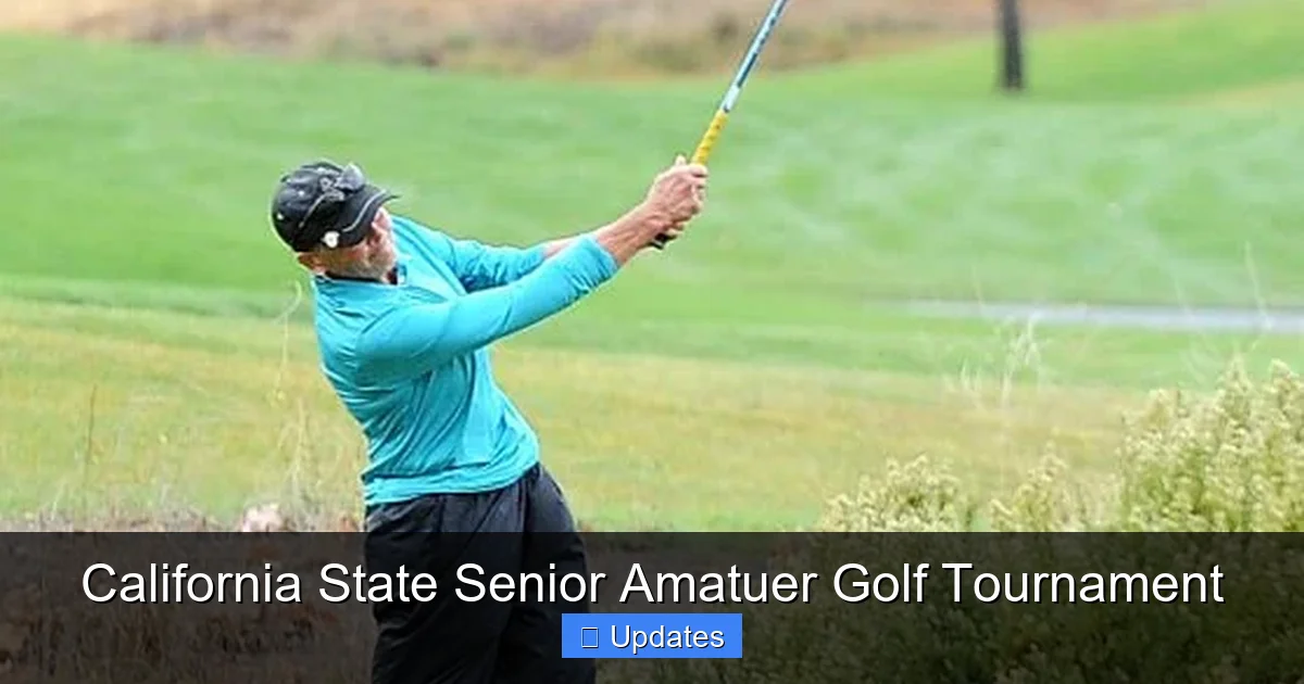 California State Senior Amatuer Golf Tournament