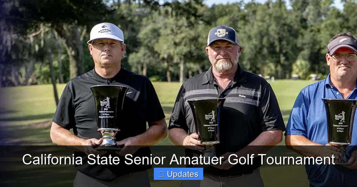 California State Senior Amatuer Golf Tournament