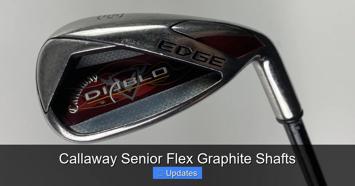 Callaway Senior Flex Graphite Shafts