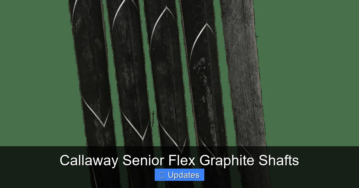 Callaway Senior Flex Graphite Shafts