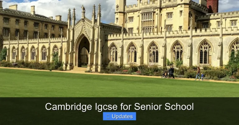 Cambridge Igcse for Senior School