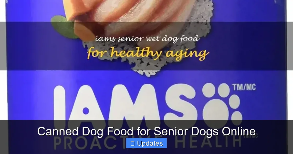 Canned Dog Food for Senior Dogs Online