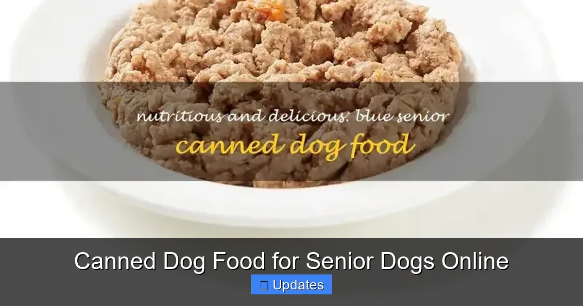 Canned Dog Food for Senior Dogs Online