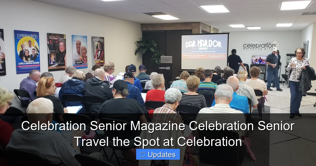 Celebration Senior Magazine Celebration Senior Travel the Spot at Celebration