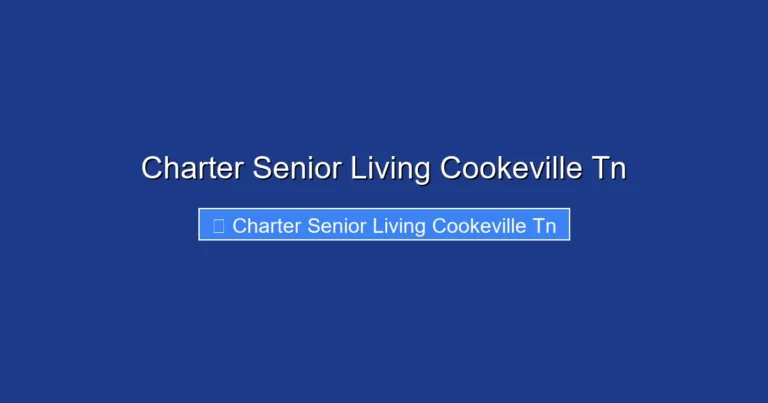 Charter Senior Living Cookeville Tn